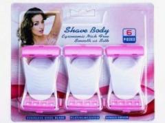 Ag Trade SILK N SMOOTH HAIR REMOVAL MAX 6 PIECES Shaver For Women, Men