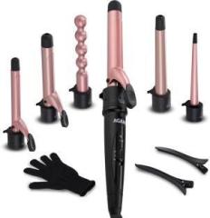 Agaro HS1707 6 in 1 Multi Hair Styler, Curling Wand Set, Instant Heat Up, Electric Hair Styler