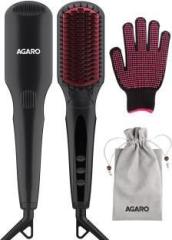 Agaro HSB2206 Hair Straightening Brush, 2 in 1 Hair Straightening and Combing, Hair Straightener Brush