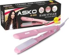 Asko Professional Hair Crimper Beveled edge for Crimping, Styling and volumizing with Ceramic Technology for gentle and frizz free Crimping Electric Hair Styler 8006 Hair Styler