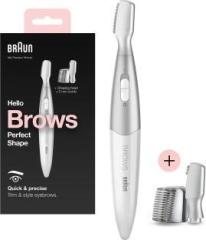 Braun FG1106 Eyebrow Mini Precision Trimmer, Brow Trimming, Styling & Shaping for Women Trimmer 120 min Runtime 4 Length Settings