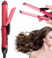 Celwark AUTOMATIC HEAT CONTROLER NHC 2009 2 In 1 Hair Straightener And Curler For Women With Ceramic Plate | Hair Straightener And Curler Combo IN 1 BEAUTY MACHINE 2IN1 BEAUTY SET NHC 2009 Hair Styler
