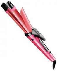 Drake NHC 1818SC, Professional 2 In 1 Hair Straightener And Curler, Long Rod, 5 Temperature Setting Electric Hair Styler