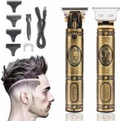 Flitz Professional Maxtop t99 Golden Metal Body Trimmer Haircut Grooming Trimmer Fully Waterproof Trimmer 120 min Runtime 4 Length Settings