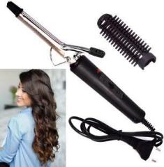 Gbenterprisess NHC 471B Hair Curling Iron Rod for Women For Home Use Instant Heat Styling Brush Electric Hair Curler