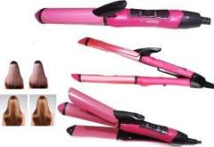 Ghanishka Hair Curly & Straight Device for women 2 in 1 Hair Straightener & Curler Set Electric Hair Curler