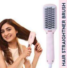 Gubb GB 705Y Ionic Straightening Brush for Friz Free Silky Hair, Anti Static Auto Off Hair Straightener