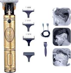 Hamofy Professional Golden t99 Trimmer Haircut Grooming Kit Metal Body Rechargeable 11 Trimmer 120 min Runtime 12 Length Settings