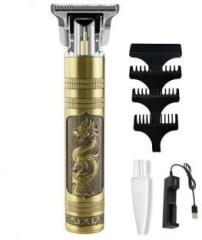 Hamofy Professional Golden t99 Trimmer Haircut Grooming Kit Metal Body Rechargeable 31 Trimmer 120 min Runtime 4 Length Settings