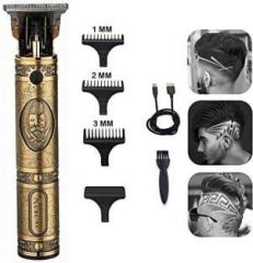 Hamofy Professional Golden t99 Trimmer Haircut Grooming Kit Metal Body Rechargeable 57 Trimmer 120 min Runtime 3 Length Settings