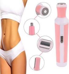 KE EMEI Small Super Smooth 4 In 1 Shaver Rechargeable Cordless Body Groomer Shaver For Women
