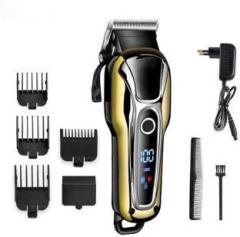 Kemei Km 1990 Rechargeable With LCD Display Runtime: 60 min Trimmer for Men