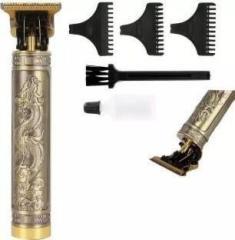 Magema Golden Metal Body Professional Rechargeable Men Cordless Hair Clipper Trimmer 120 min Runtime 4 Length Settings