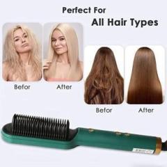 Nka COMB Hair Straightener Comb for Women & Men PTC Heating With 5 Temperature Electric Hair Straightener Brush