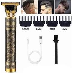 Nka Professional Maxtop t99 Golden Metal Body Trimmer Haircut Grooming Kit N161 Trimmer 60 min Runtime 10 Length Settings