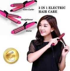 Nva Nova NHC 8890 Professional 3in1 electric straightner corded hair styler smooth curler forwomen Hair Styler