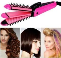 Oneness NHC 8890, 3 in 1 Hair Straightener, Hair Curler & Hair Crimper NHC8890 3 IN 1 Professional Hair Straightener Crimper Roller For Women H04 Hair Styler