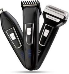 Pick Ur Needs PUN 976 3In1 Professional Rechargeable Men Shaver Hair Clipper And Nose Trimmer Shaver For Men
