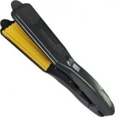 Professional Feel Hair Crimper With 4 X Protection Coating Gold Electric Hair Styler