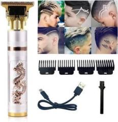 Raccoon Rechargeable Beard Trimmer Shaver, Electric T Blade Zero Gapped Hair Cutting Kit Fully Waterproof Trimmer 120 min Runtime 4 Length Settings