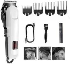 Raccoon Rechargeable LED Display Hair Clipper Heavy Duty for Hair and Beard Cut Fully Waterproof Trimmer 240 min Runtime 4 Length Settings
