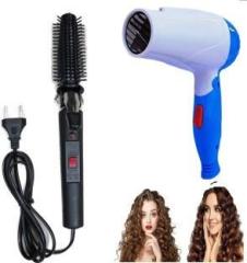 Rajoo Hair Curler 471 B & Hair Dryer 1000 W Combo Electric Hair Curler