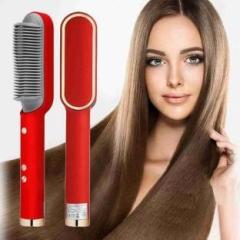 Ralex Hair Straightener Comb for Women & Men, Hair Styler, Straightener Machine Brush/PTC Heating Electric Straightener with 5 Temperature Control Hair Straightener