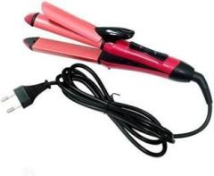 Romaro NHC 2009 2 in 1 Professional Ceramic Plate Hair Curler Cum Hair Straightener for Women On/OFF Switch Electric Hair Curler