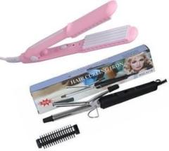 S2s Combo of Hair Curling Iron + Crimper Electric Hair Styler