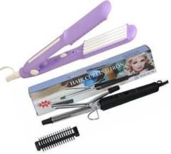 S2s Pck of 2 of Mini Crimper + Hair Curling Iron Electric Hair Styler