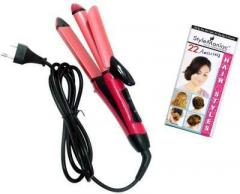 Style Maniac 2 in 1 hair straightener and curler with Ultimate Hairstyles book sm nhc 2009 Hair Styler