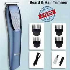 Techfade Official HTC AT 1210 Trimmer 240 min Runtime 8 Length Settings Fully Waterproof Trimmer 120 min Runtime 10 Length Settings
