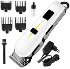 Upal Rechargeable Digital LED Display Hair Clipper Heavy Duty for Hair and Beard Cut Fully Waterproof Trimmer 120 min Runtime 5 Length Settings