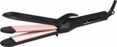 Vega VHSCC 04 K Glam 3 In 1 Hair Styler Straightener, Curler & Crimper All In One Tool Hair Straightener