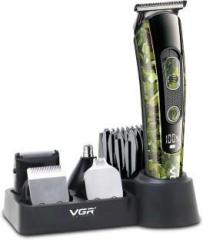Vgr V 102 Camouflage Professional Grooming Kit with Cord & Cordless Multipurpose Hair Clipper Trimmer 150 min Runtime 5 Length Settings