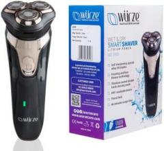 Wurze New WZ 1905 Wet & Dry Washable Electric Shaver & Trimmer for Men | Unique Triple Floating Titanium & Self Sharpening Blade | Travel Lock | Waterproof | Rechargeable Lithium Battery with 60 Minute Usage Time | Shaver For Men