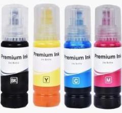 Ang Compatible For Epson 003 Ink Bottles Set, Black + Tri Color Combo Pack Ink Bottle