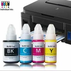 Ang G Series GI 790 Ink Compatible Canon G2000 refill ink, G2010, G2012, G3010 Black + Tri Color Combo Pack Ink Bottle