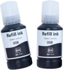 Ang Refill 008 FOR Epson L6460/L6490/L6550/L6570/L6580/L11160/L15150/L15160 Printer Black Twin Pack Ink Bottle