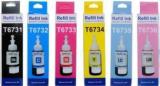 Ark Refill Ink For Epson L805 Ink Tank Printer 6 Colors 70 ML Each Bottle Black + Tri Color Combo Pack Ink Bottle