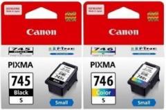 Canon 745 Small & 746 Small [set of 2] Tri Color Ink Cartridge