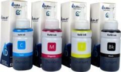 Dura Jet T664 Dye Ink for L130, L360, L380, L361, L565, L210, L220, L310, L365, L385, L455, L555, L605, L1300 PA0782 Black + Tri Color Combo Pack Ink Bottle