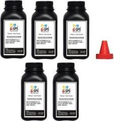 Gps Colour Your Dreams 925 Toner Powder Refill for Cartridge Compatible for Canon LBP 6030W, 6030B, 6018B, 3010B, MF3010 Pack Of 5 With Nozzle 70gm Black Ink Toner Powder