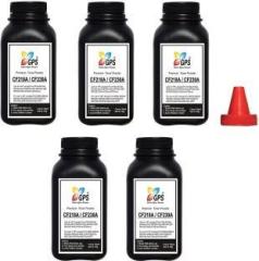 Gps Colour Your Dreams Refilling For 18A Replacement for HP CF218A Compatible for HP Laserjet Pro M104, M104a, M104w, M132 MFP, M132a MFP, M132fn MFP, M132fw, M132nw, M132snw Pack Of 5 With Nozzle 50gm Each. Bottle Black Ink Toner Powder