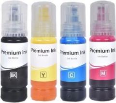 Greenberri 003 / 001 Ink for Epson L3110 L3150 L5190 L1110 L4150 L6170 L4160 L6190 L6160 Black + Tri Color Combo Pack Ink Bottle