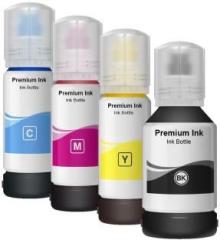 Greenberri Ink 001 003 for L3110, L3150, L5190, L1110, L4150, L6170, L4160, L6190, L6160 Black + Tri Color Combo Pack Ink Bottle