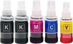 Greenberri Refill Ink for Epson L130, L220, L310, L360, L361, L380, L405, L565, L365, L485, L1300 Black + Tri Color Combo Pack Ink Bottle