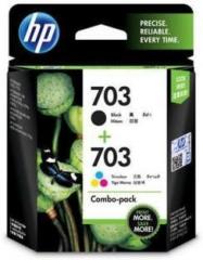 Hp 703 combo pack Black + Tri Color Combo Pack Ink Cartridge