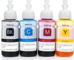 Inkpoint Refill Ink For Use In Canon PIXMA MG2570S 100 ML Black + Tri Color Combo Pack Ink Bottle