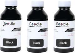 Needle 3 X 100 ML Cartridge Inkjet Printer refill ink for HP 678, 802, 901, 818, 21, 22, 27, 46, 56, 57, 680, 703, 704, 803, 818, 900 for Canon PG 40, 47, 88, 89, 740, 745, 810, 830 Black Ink Bottle
